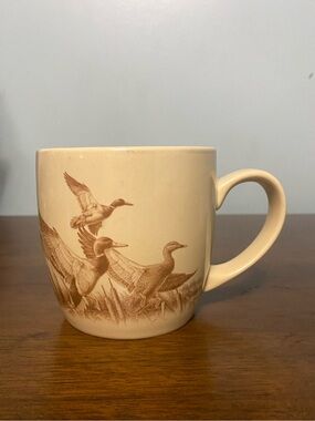 Cabela’s David A. Maass Wild Wings Ducks Unlimited 75 years Mug 2011 Tan & Sepia